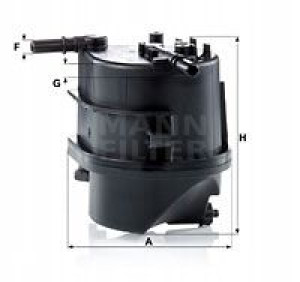 WK 939 MANN-FILTER Filtr paliwa