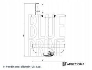BLUE PRINT ADBP230047 Filtr paliwa