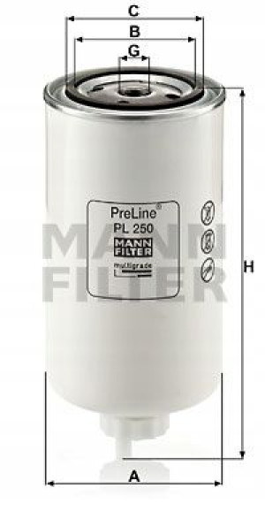 PL 250 MANN-FILTER Filtr paliwa