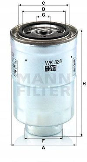 WK 828 x MANN-FILTER Filtr paliwa