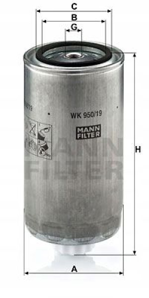 WK 950/19 MANN-FILTER Filtr paliwa