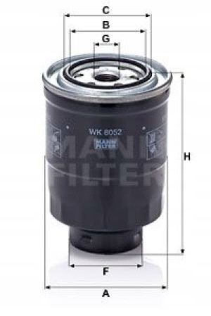 WK 8052 z MANN-FILTER Filtr paliwa