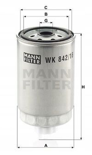 WK 842/16 MANN-FILTER Filtr paliwa