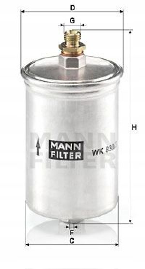 WK 830/3 MANN-FILTER Filtr paliwa