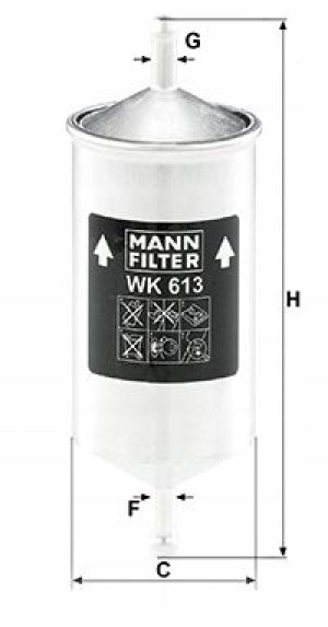 WK 613 MANN-FILTER Filtr paliwa