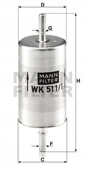 WK 511/1 MANN-FILTER Filtr paliwa