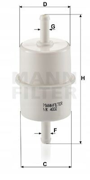 WK 4002 MANN-FILTER Filtr paliwa