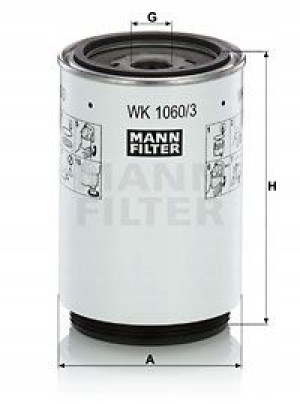WK 1060/3 x MANN-FILTER Filtr paliwa