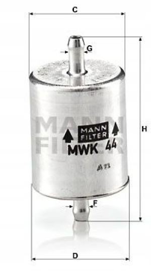 MWK 44 MANN-FILTER Filtr paliwa