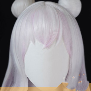 Peruka długie włosy Cosplay jasny fiolet