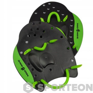 Wiosełka pływackie MAD Wave Paddles Pro czarny M