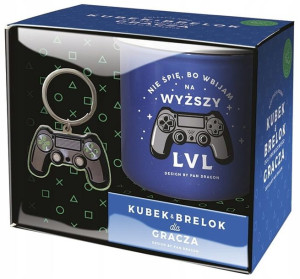 Zestaw Dla Gracza Kubek I Brelok Prezent Chłopaka Pad Playstation Gamer