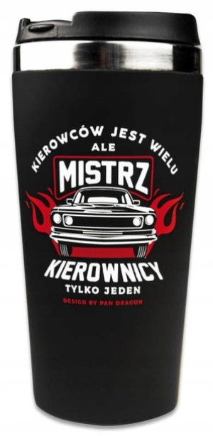 Kubek Termiczny Mistrz Kierownicy Na Prezent Kawa Dla Kierowcy