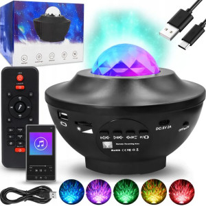 Projektor Gwiazd Led Star Lampka Nocna Pilot Profi