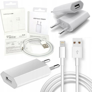 Najnowszy Kabel + Ladowarka Iphone Lightning Usb