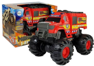 Monster Auto Wóz Strażacki Straż Duże Koła 1:8  40 cm x 30 cm x 35 cm
