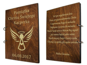 Album Na Zdjęcia Z Grawerem Na Chrzest Prezent Pamiątka