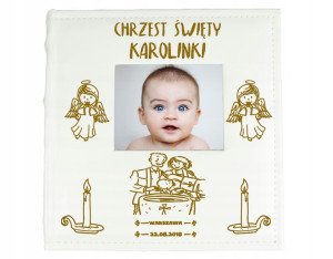 Album Kieszeniowy Z Grawerem Prezent Na Chrzest Święty Pamiątka