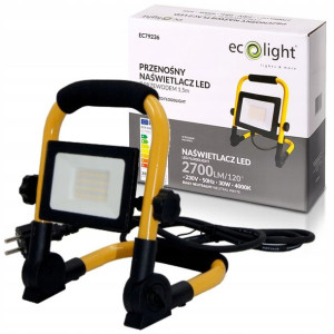Naświetlacz halogen LED 30W z przewodem statyw