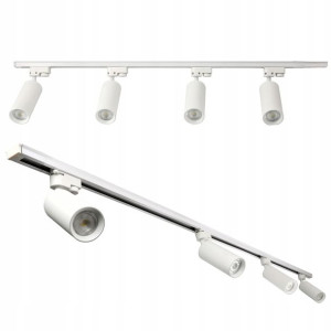 Szynoprzewód LED 4 reflektory MAX GU10 Szyna 2m