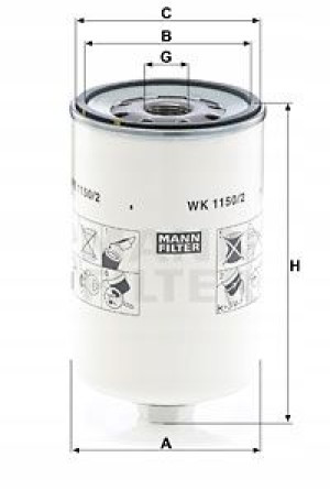 WK 1150/2 MANN-FILTER Filtr paliwa