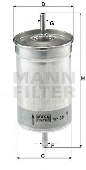 WK 849 MANN-FILTER Filtr paliwa