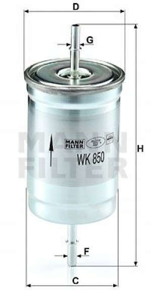 WK 850 MANN-FILTER Filtr paliwa