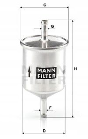 WK 66 MANN-FILTER Filtr paliwa