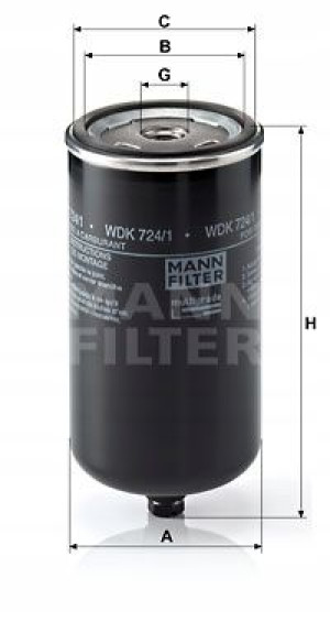 WDK 724/1 MANN-FILTER Filtr paliwa