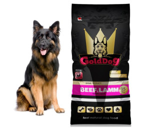 Sucha Karma dla Owczarka Niemieckiego GOLDDOG LAMM 15kg Jagnięcina