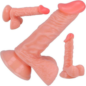 Penis-żylaste Dildo Z Jądrami- Mega Realistyczne