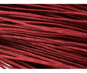 Sznurek Jubilerski Bawełniany Woskowany 1,5mm 4m bordowy
