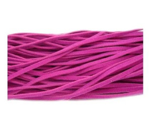 RZEMIEŃ ZAMSZOWY PŁASKI różowy ciemny 3x1mm 2 metry