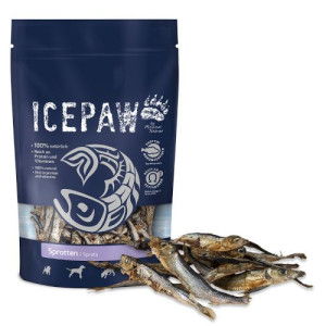 ICEPAW suszone szprotki dla psa 250g
