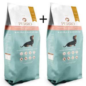 PERRO kaczka z batatami 2x3kg dla dorosłych małych ras