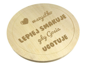 Deska Kuchenna Do Krojenia Z Grawerem Napisy Wszystko Lepiej Smakuje