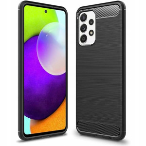 Etui Karbon Do Samsung Galaxy A52 A52s + Szkło
