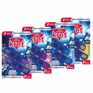 Kret Zawieszka do WC Barwiąca MIX 40g x8