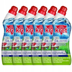 Kret BIO Żel do WC Aktywator Enzymatyczny 750g x6
