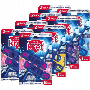 Kret Zawieszka do WC Barwiąca MIX 40g x16