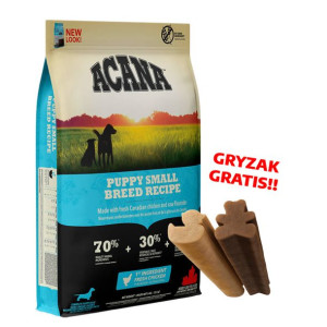 ACANA HERITAGE Puppy Small Breed 6kg + WHIMZEES Puppy M/L GRATIS!!!