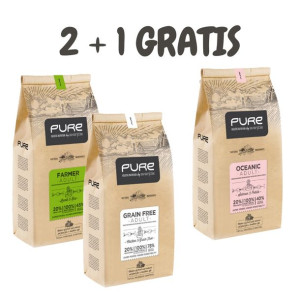 PURE Grain Free Adult + Oceanic adult Salmon + Farmer adult Lamb  3x2kg
