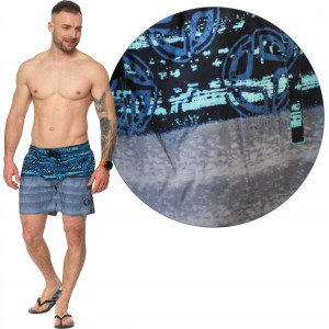 MORAJ Szorty Kąpielowe Plażowe 2100-001 Navy 2XL