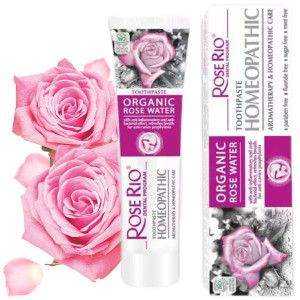 ROSE RIO HOMEOPATHIC Homeopatyczna pasta do zębów z wodą różaną 65ml