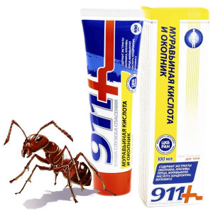 Maść911z kwasem mrówkowym i żywokostem na stawy korzonki stany zapalne100ml
