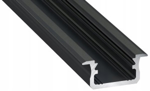 Profil aluminiowy do taśma LED B 2M czarny