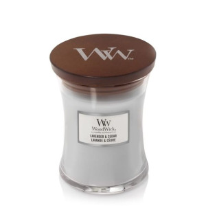 WoodWick średnia Lavender & Cedar