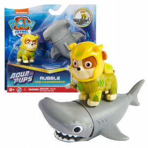 Psi Patrol Aqua Pups Zestaw Rekin Młot + Rubble 3+