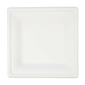 Talerze Kwadratowe Z Trzciny Cukrowej Bio 15x15cm