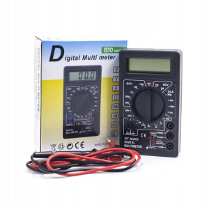Cyfrowy Miernik Prądu Multimetr Igłowy Lcd Dt-830d